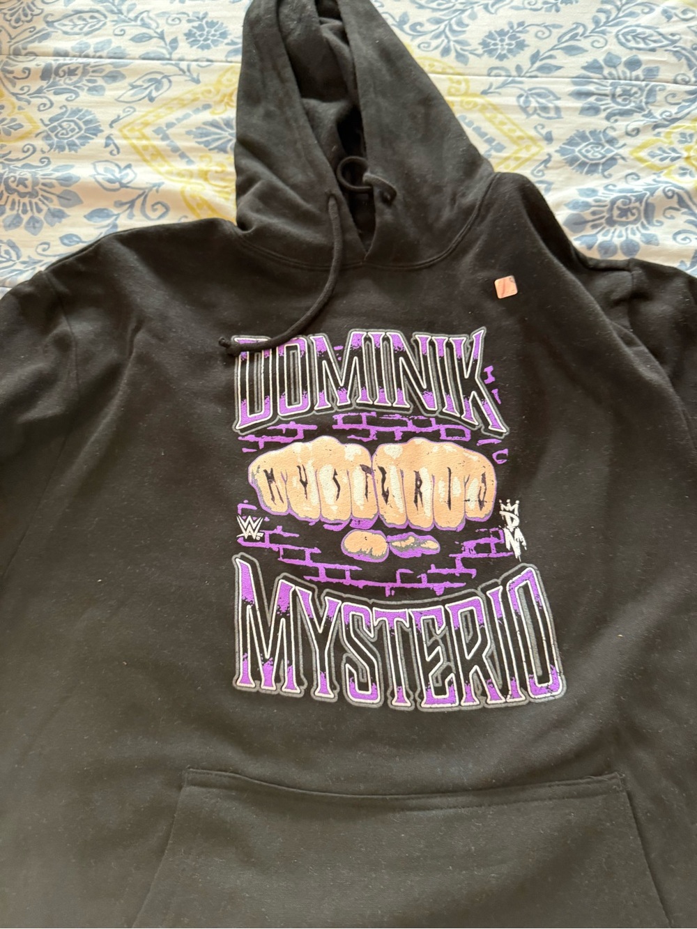 WWE Dominik Mysterio Black Hoodie with Purple and Gold Graphic